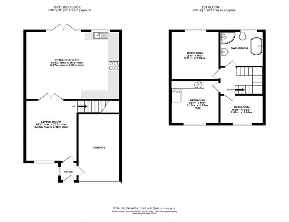 Floorplan for Dunoon Close, Holmes Chapel