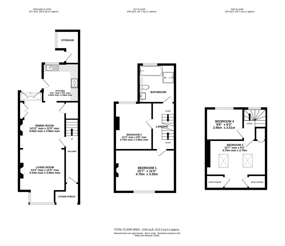 Floorplan for Cranford Avenue, Knutsford