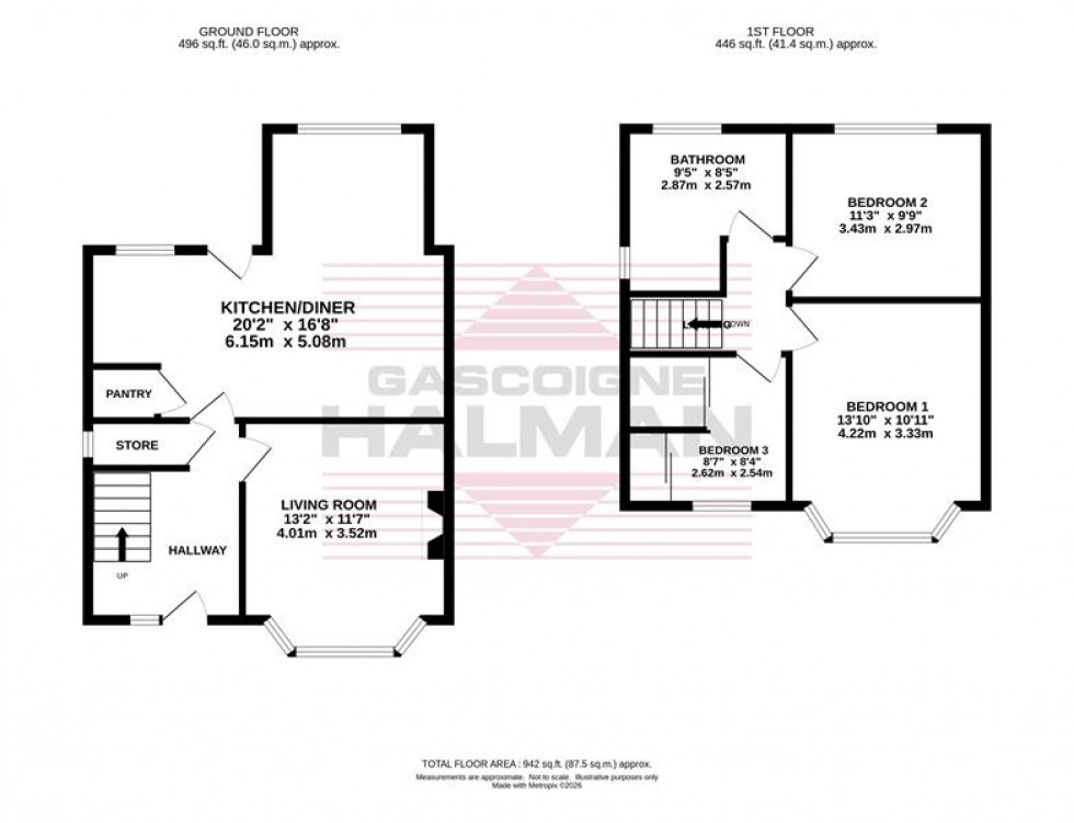 Floorplan for Bolshaw Road, Heald Green, Cheadle