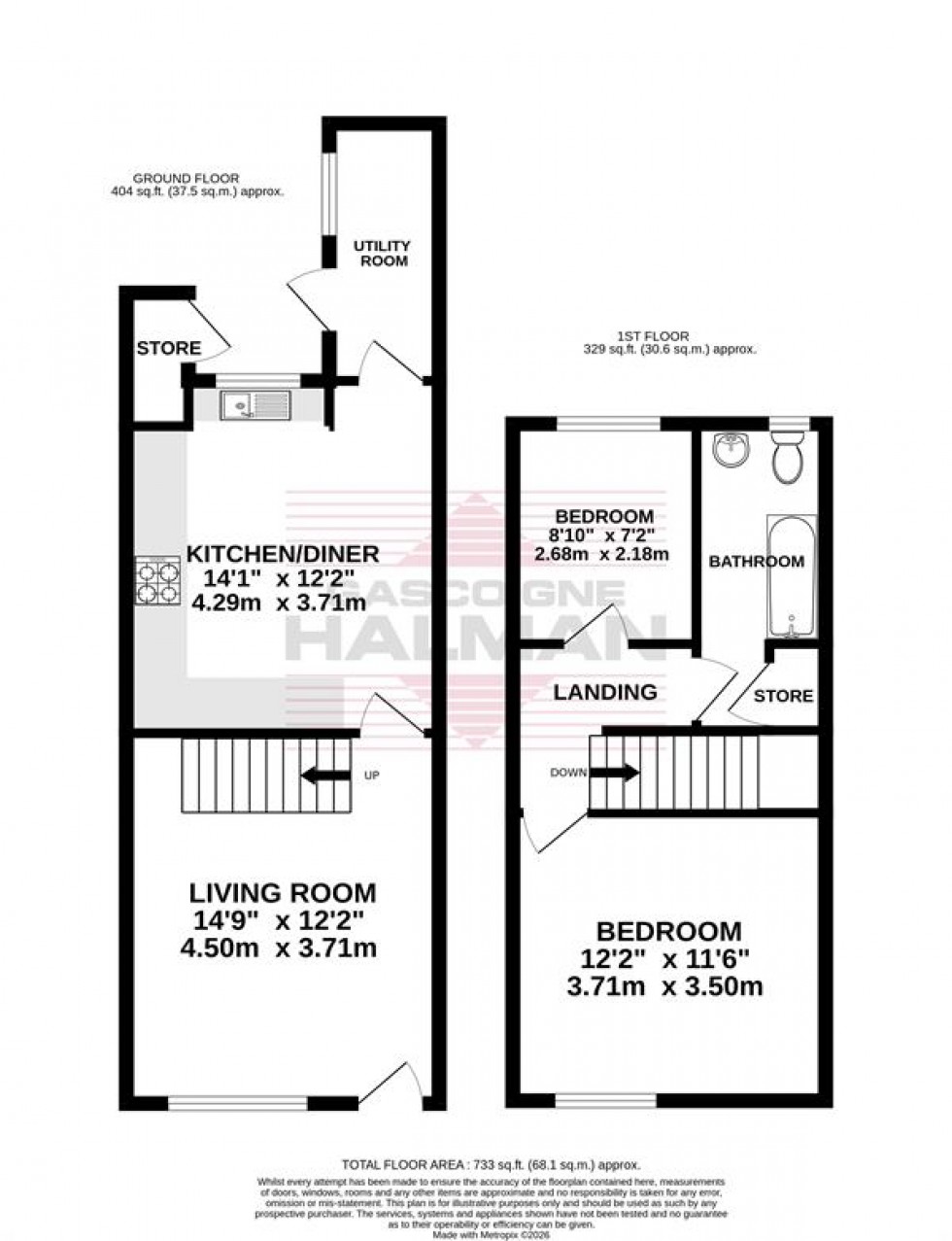 Floorplan for Bulkeley Road, Cheadle