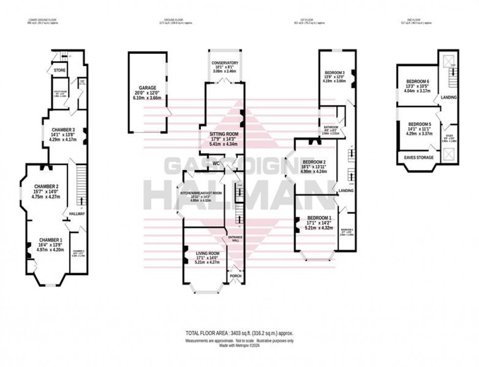 Floorplan for Kennerley Road, Stockport
