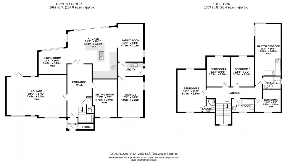 Floorplan for Yew Tree Way, Prestbury, Macclesfield