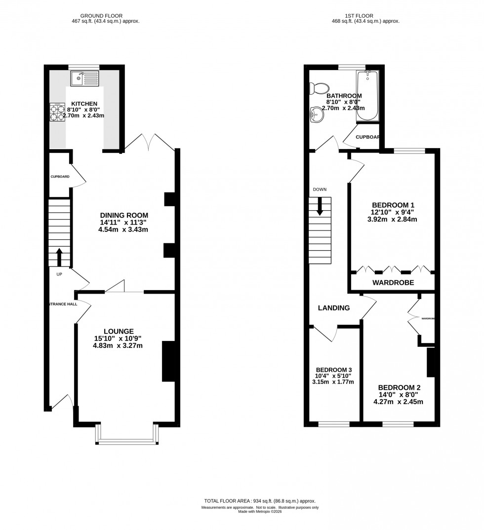 Floorplan for Union Road, Marple, Stockport