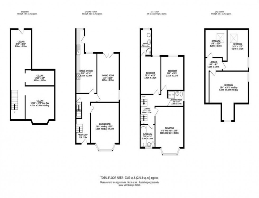Floorplan for Everett Road, West Didsbury