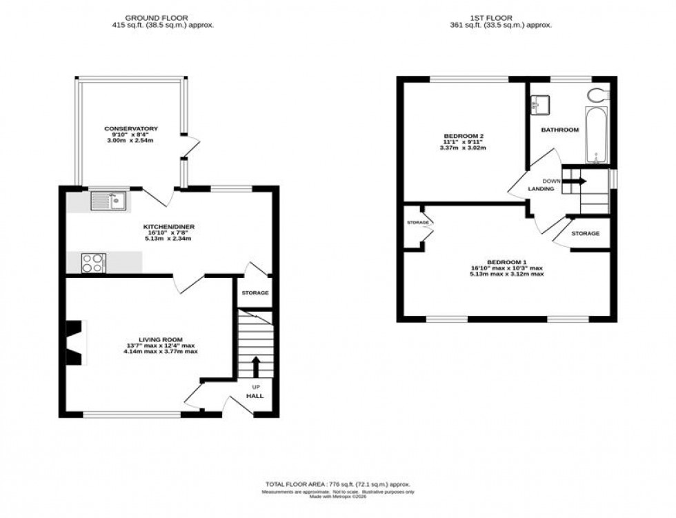 Floorplan for Bessancourt, Holmes Chapel