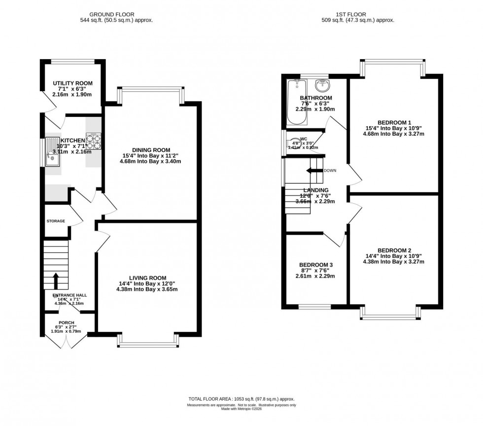 Floorplan for Fog Lane, Didsbury