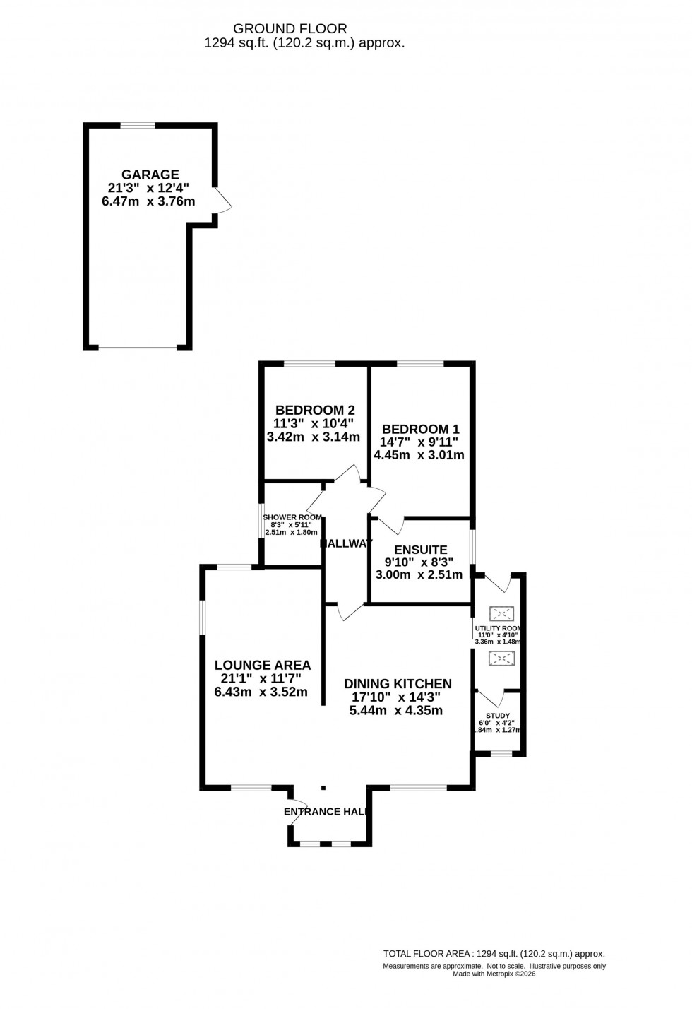Floorplan for Grasmere Road, Alderley Edge