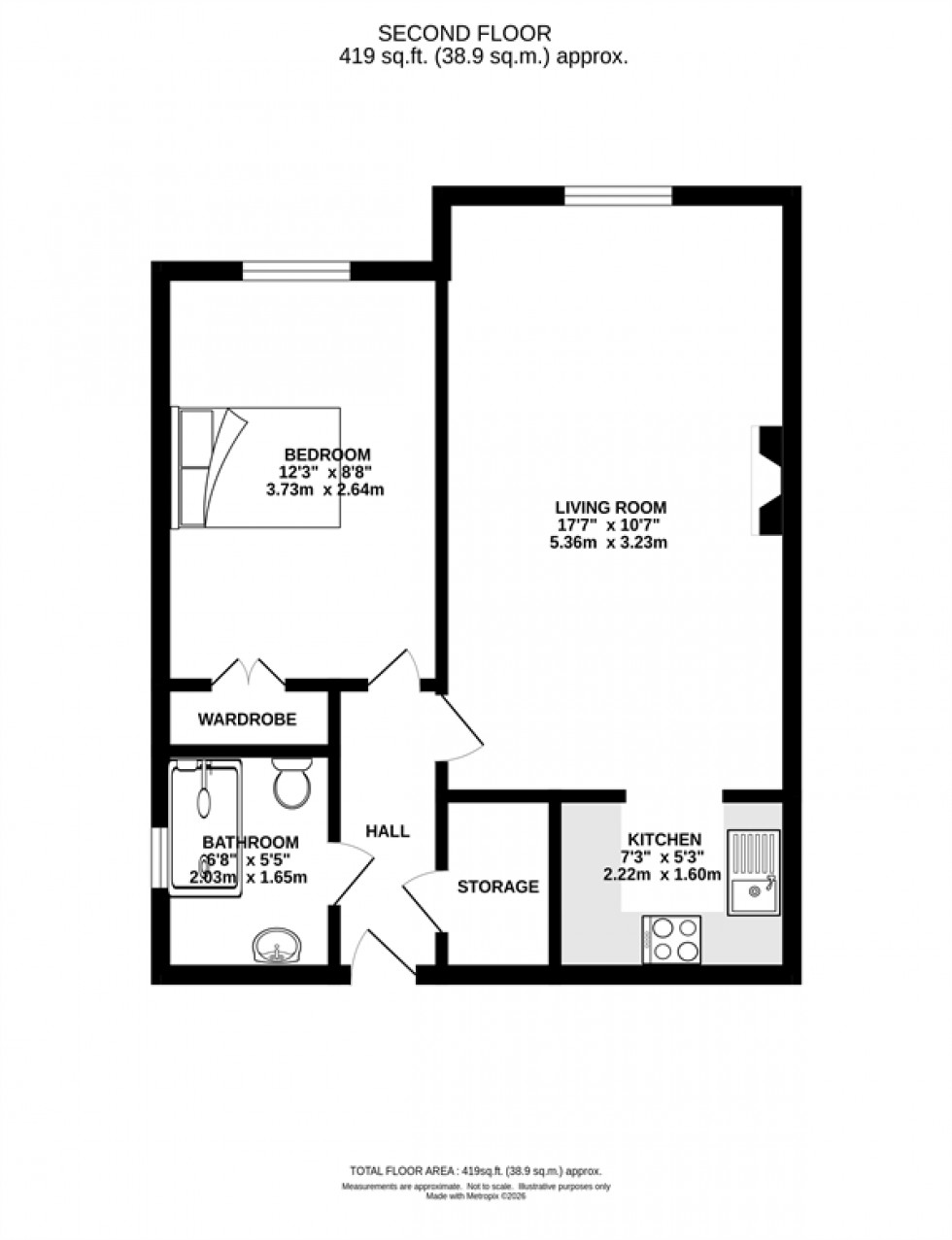Floorplan for Regent Court, Groby Road, Altrincham