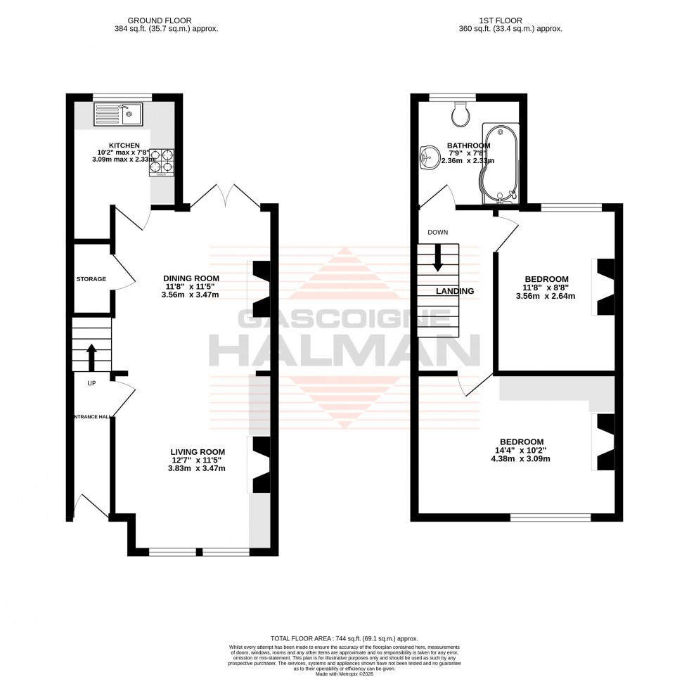 Floorplan for Hall Avenue, Sale