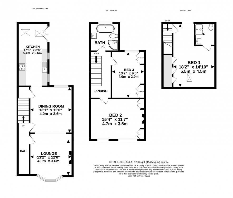 Floorplan for Beech Road, Hale, Altrincham