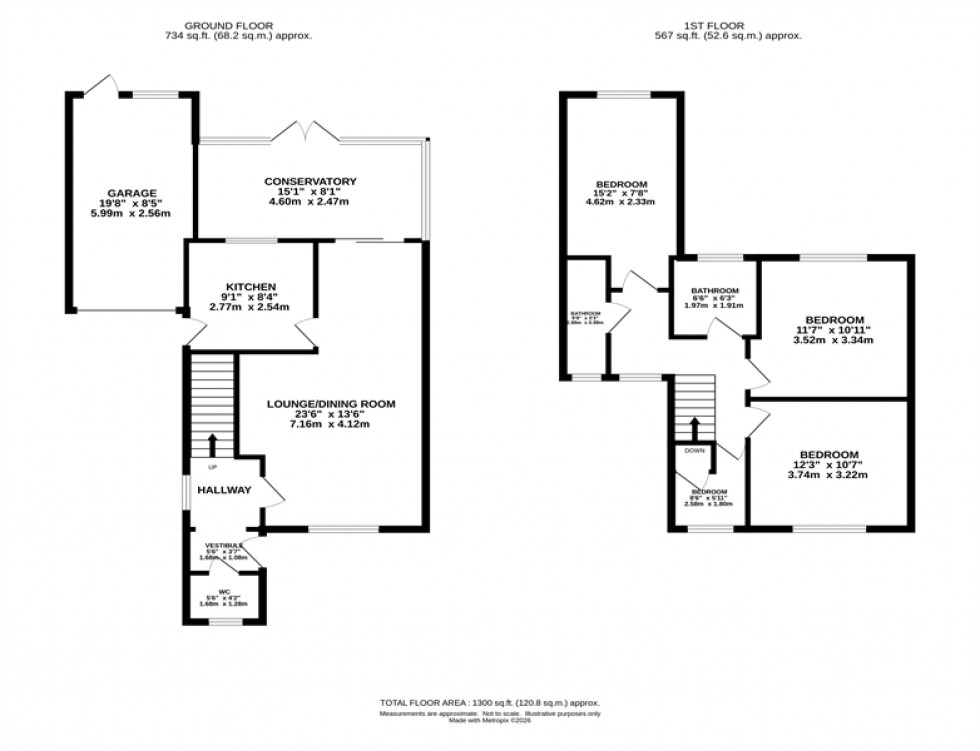 Floorplan for Minor Avenue, Lyme Green, Macclesfield