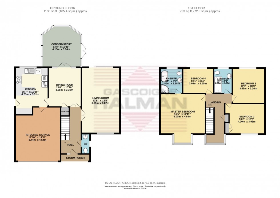 Floorplan for Hathersage Drive, Glossop