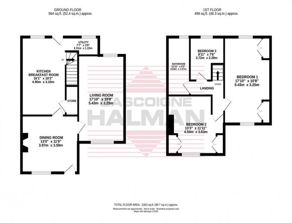 Floorplan for Fords Lane, Bramhall