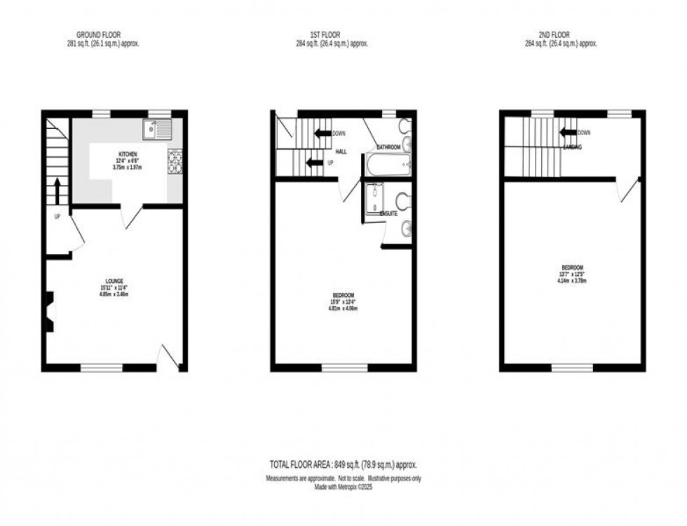 Floorplan for Terrace Road, Chapel-En-Le-Frith, High Peak