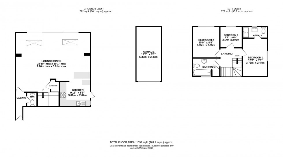 Floorplan for Ascot Close, Macclesfield