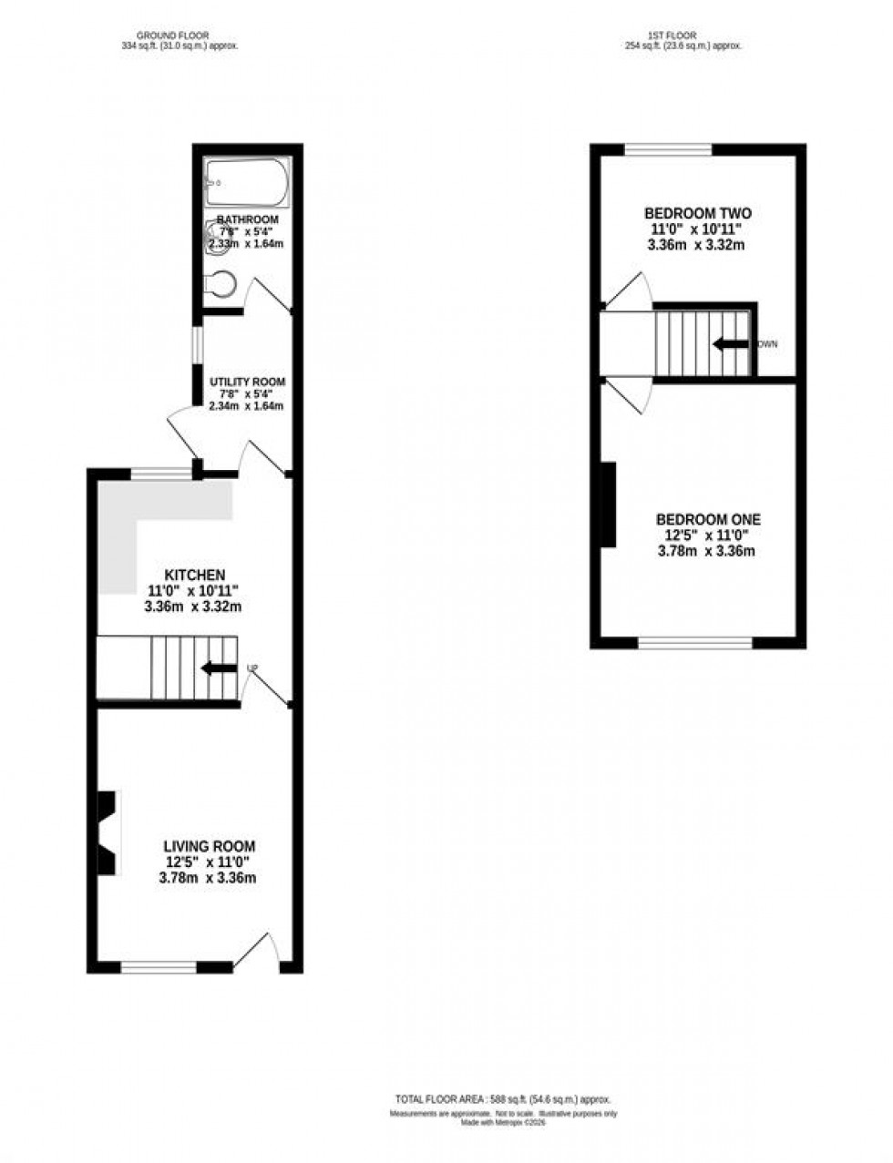 Floorplan for The Crescent, Manchester