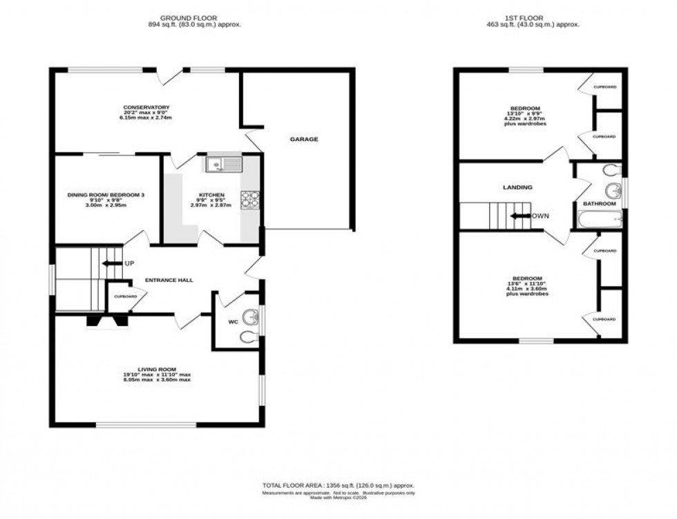 Floorplan for Grasmere Drive, Holmes Chapel