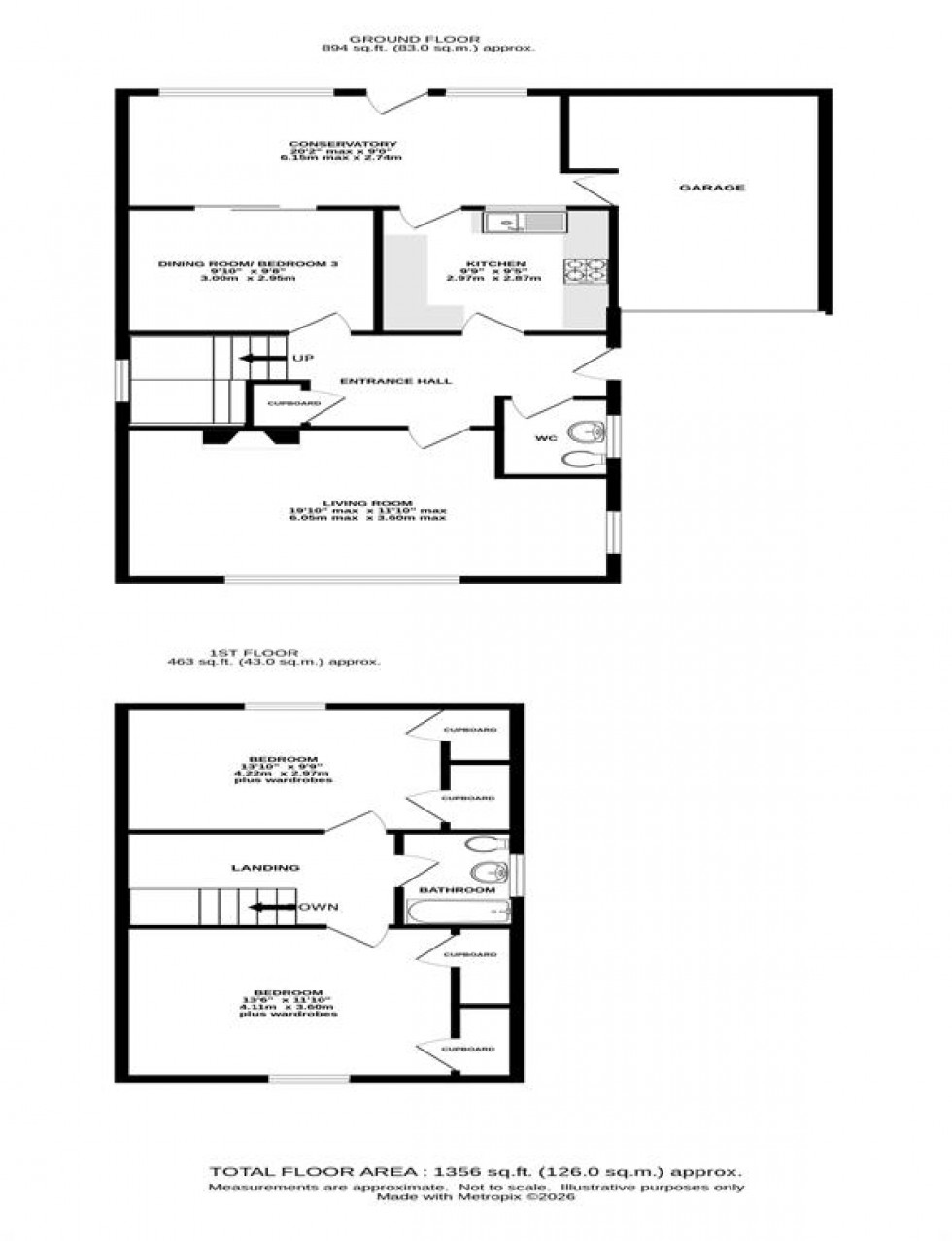 Floorplan for Grasmere Drive, Holmes Chapel