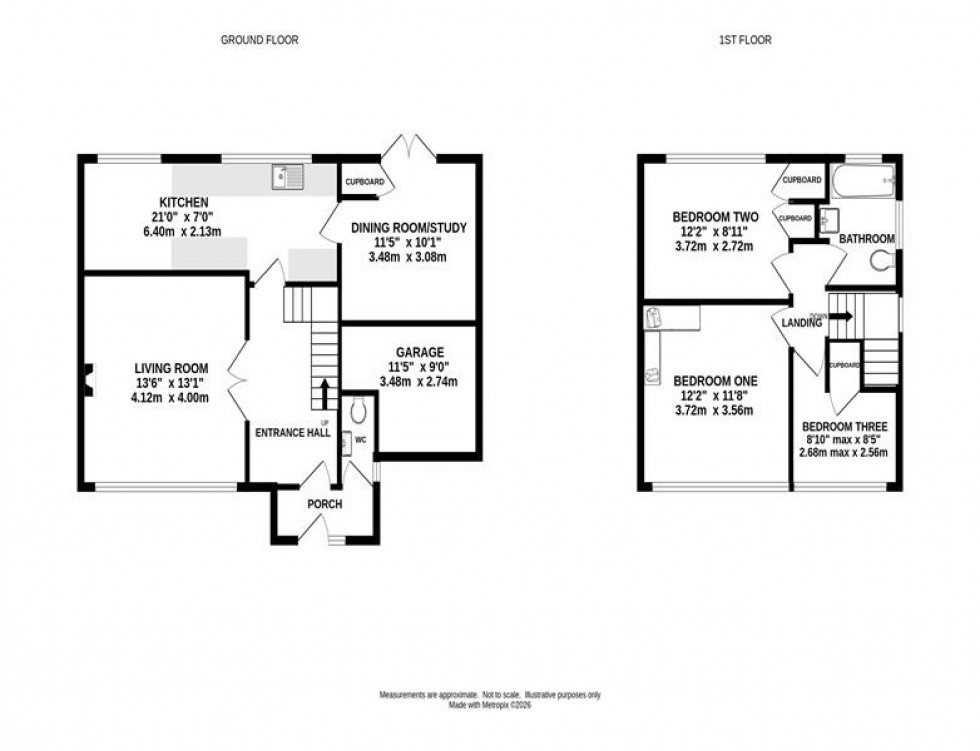 Floorplan for St. Andrews Drive, Holmes Chapel