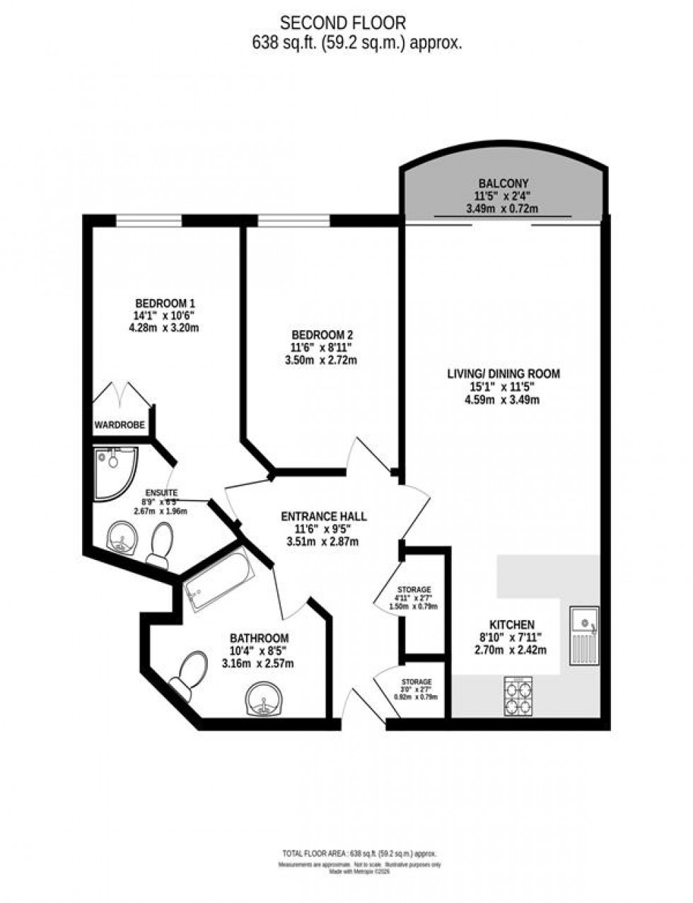 Floorplan for School Lane, Didsbury