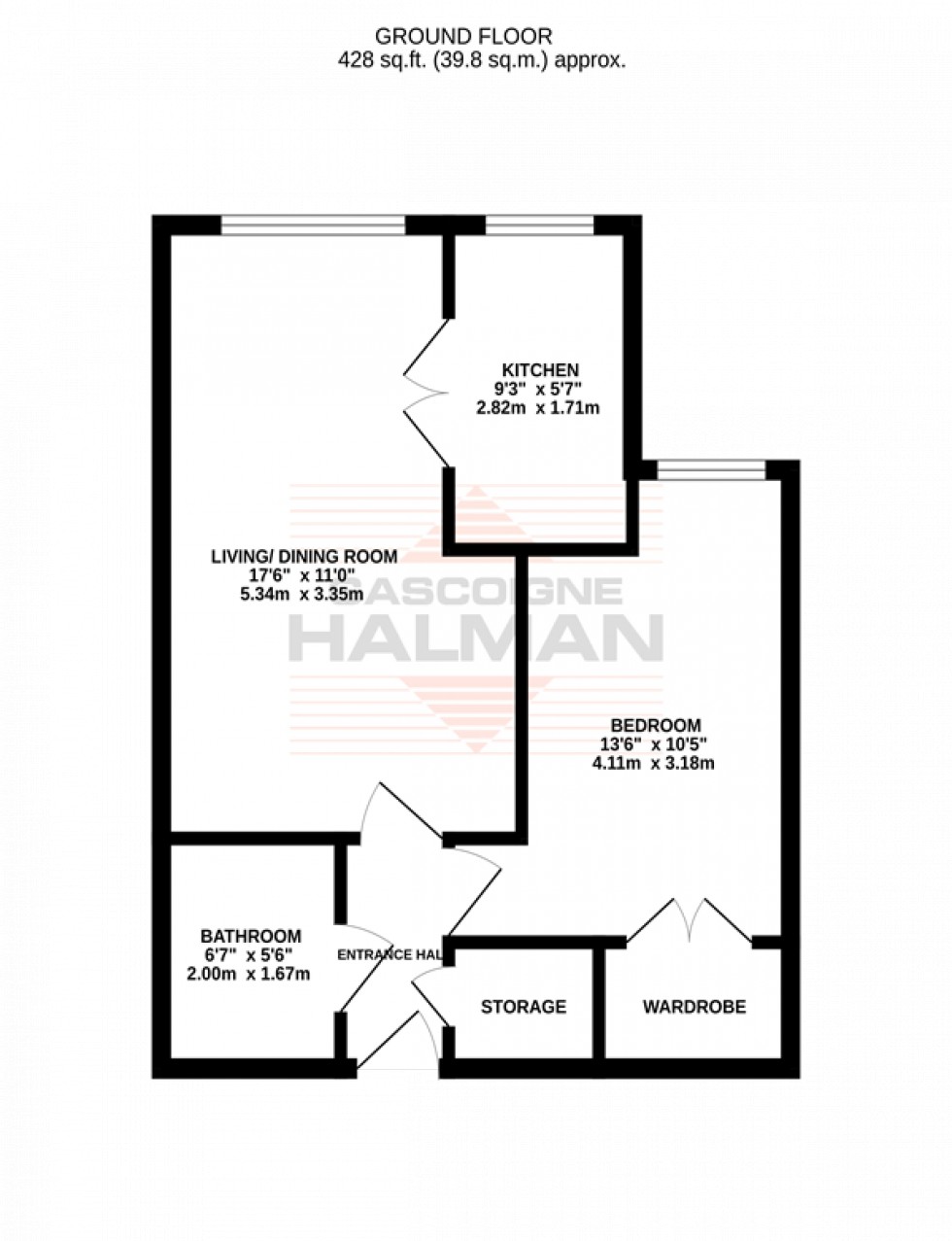 Floorplan for Whitebrook Court, Whitehall Road, Sale
