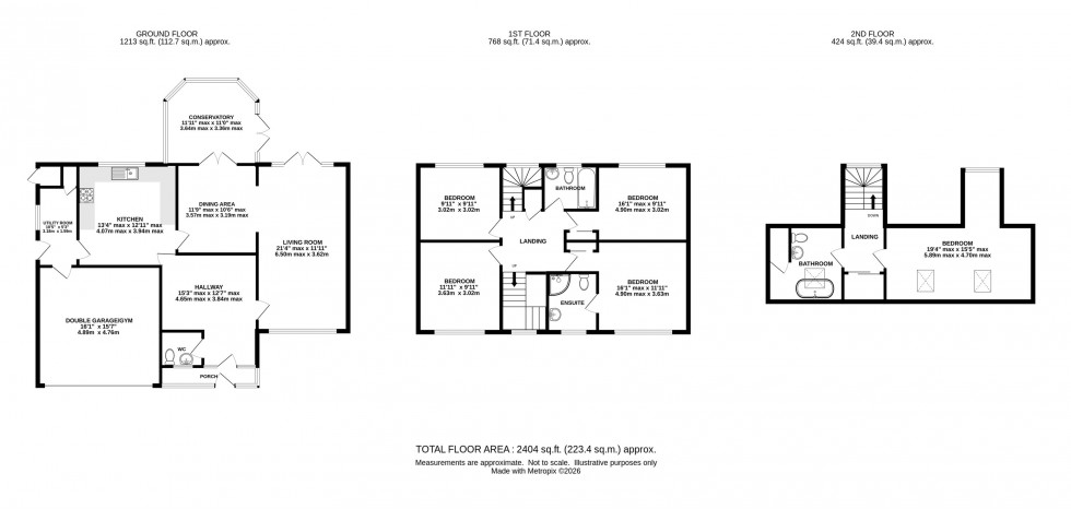 Floorplan for Malt Kiln Road, Plumley, Knutsford