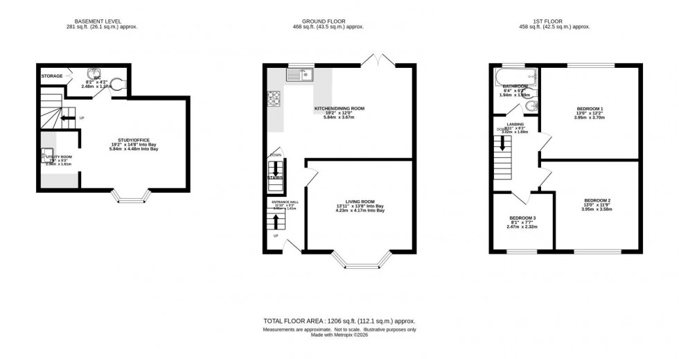 Floorplan for Tintern Avenue, West Didsbury