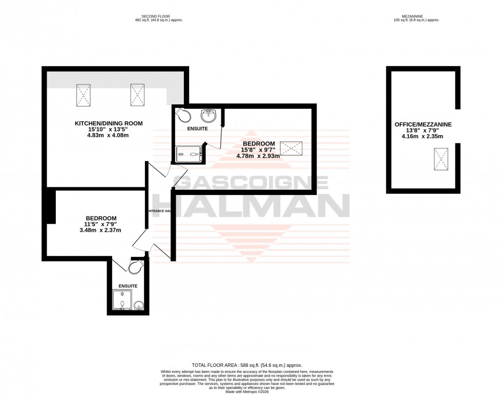Floorplan for Washway Road, Sale