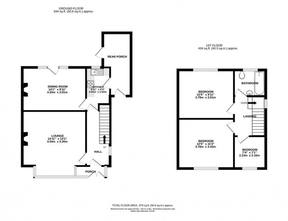 Floorplan for Horderns Park Road, Chapel-En-Le-Frith, High Peak