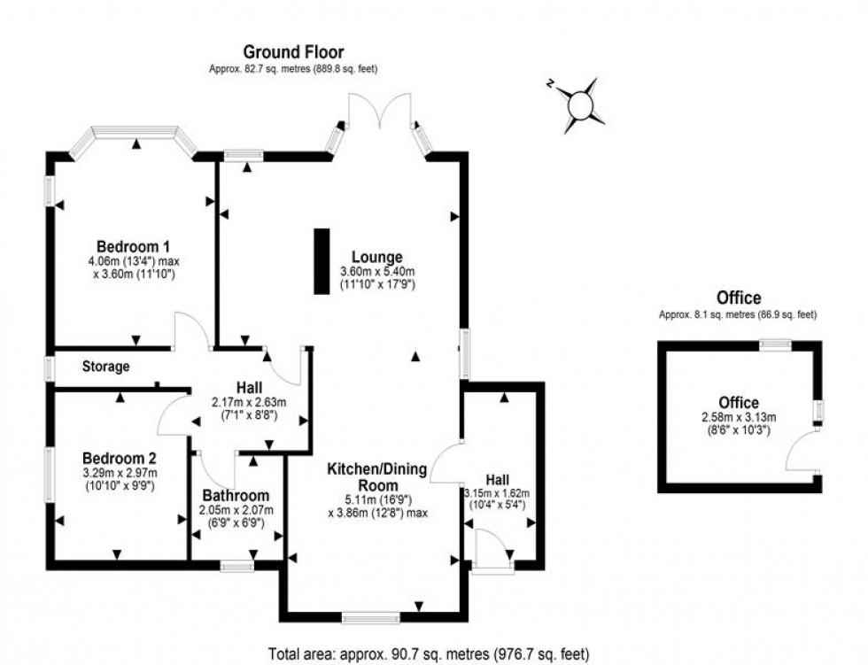 Floorplan for Portland Place, Helsby, Frodsham