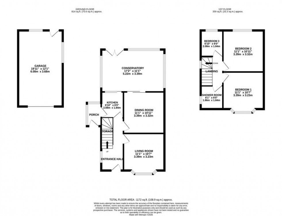 Floorplan for West Heath Grove, Lymm