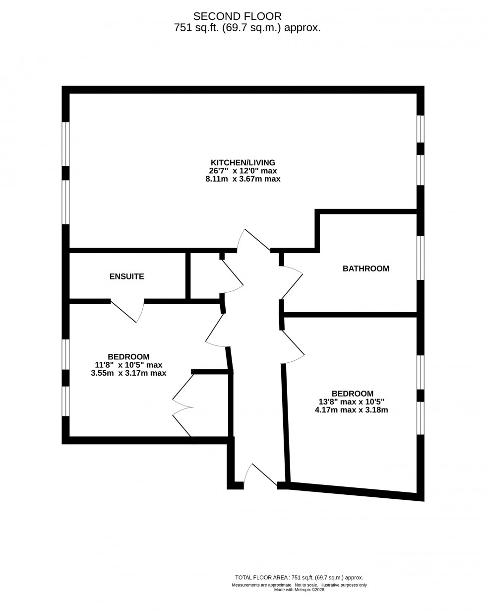 Floorplan for Jodrell Drive, Grappenhall, Warrington