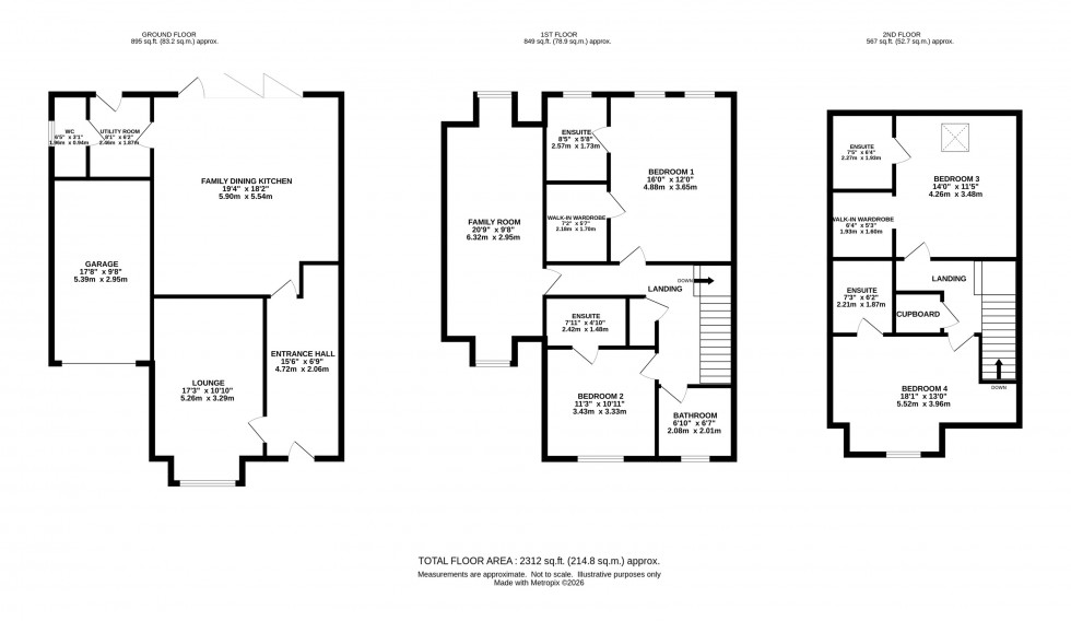 Floorplan for Morris Drive, Alderley Park, Nether Alderley
