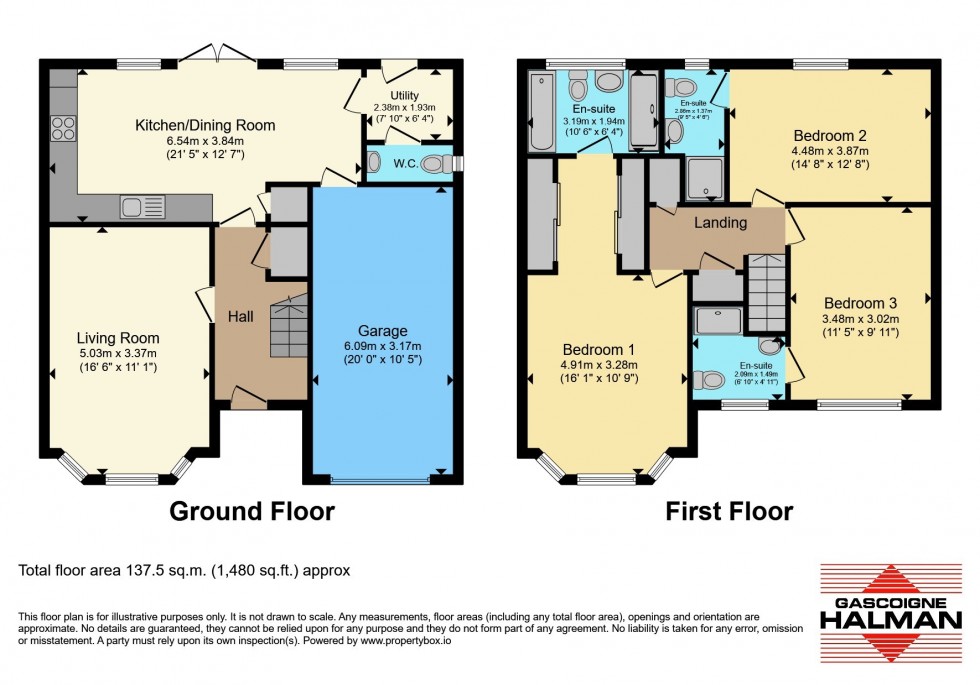 Floorplan for Lurtin Way, Daresbury, Warrington