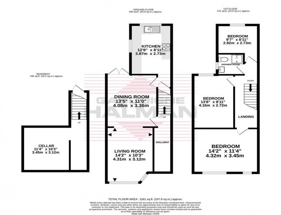 Floorplan for Moscow Road East, Stockport