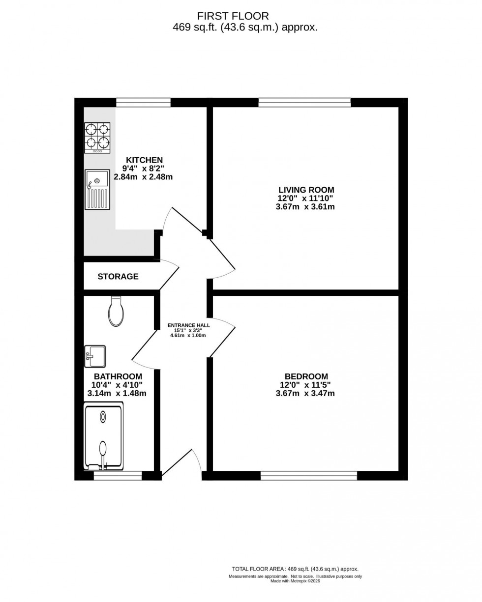 Floorplan for Parrs Wood Road, East Didsbury