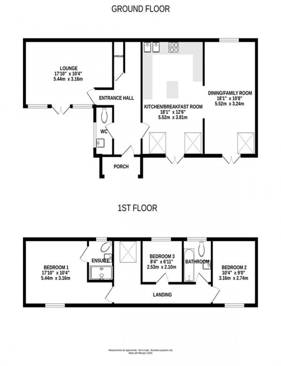 Floorplan for Salters Lane, Lower Withington, Macclesfield
