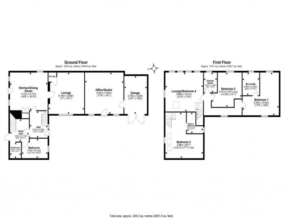 Floorplan for Tarvin Road, Frodsham