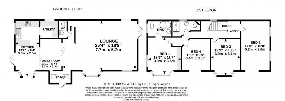 Floorplan for Wilton Drive, Hale Barns, Altrincham