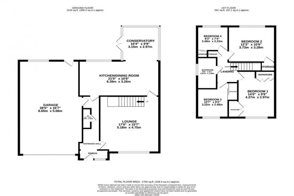 Floorplan for Dickens Lane, Poynton,