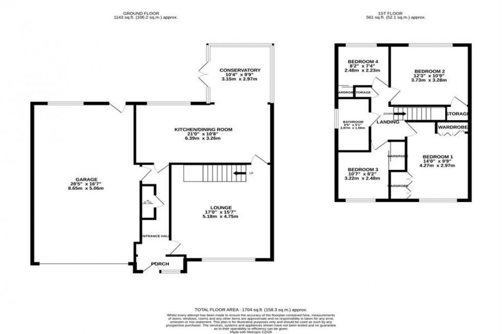 Floorplan for Dickens Lane, Poynton,