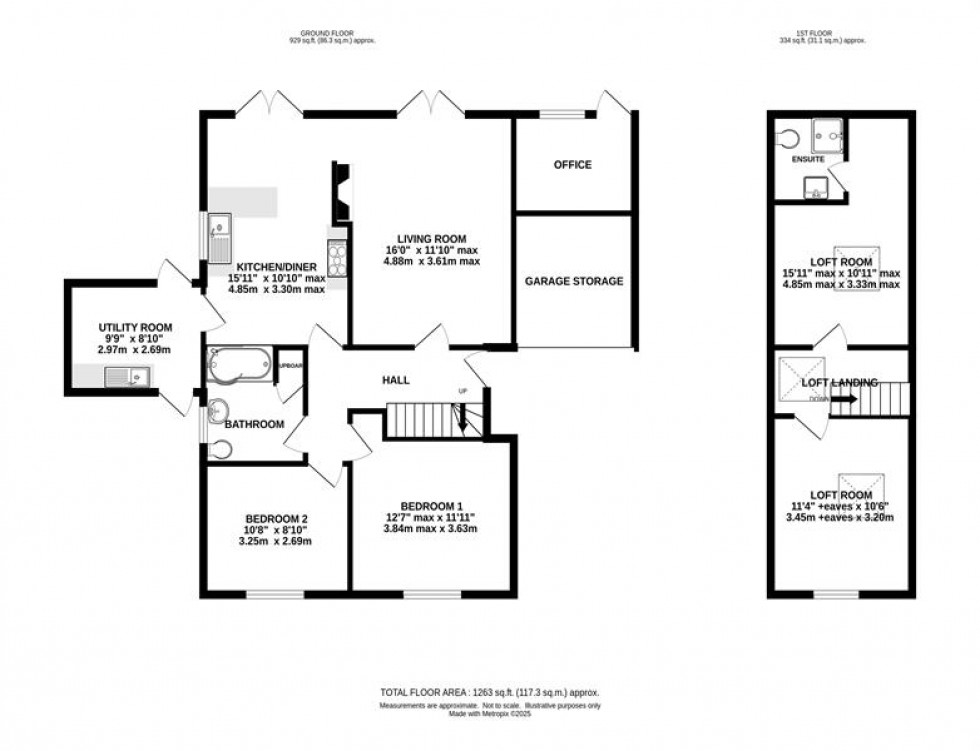 Floorplan for Meadow Avenue, Goostrey
