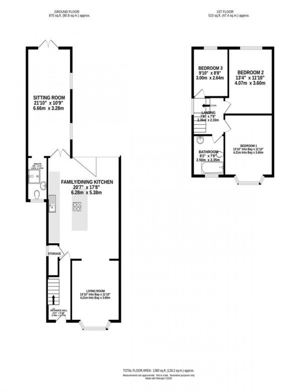 Floorplan for Lytham Road, Manchester