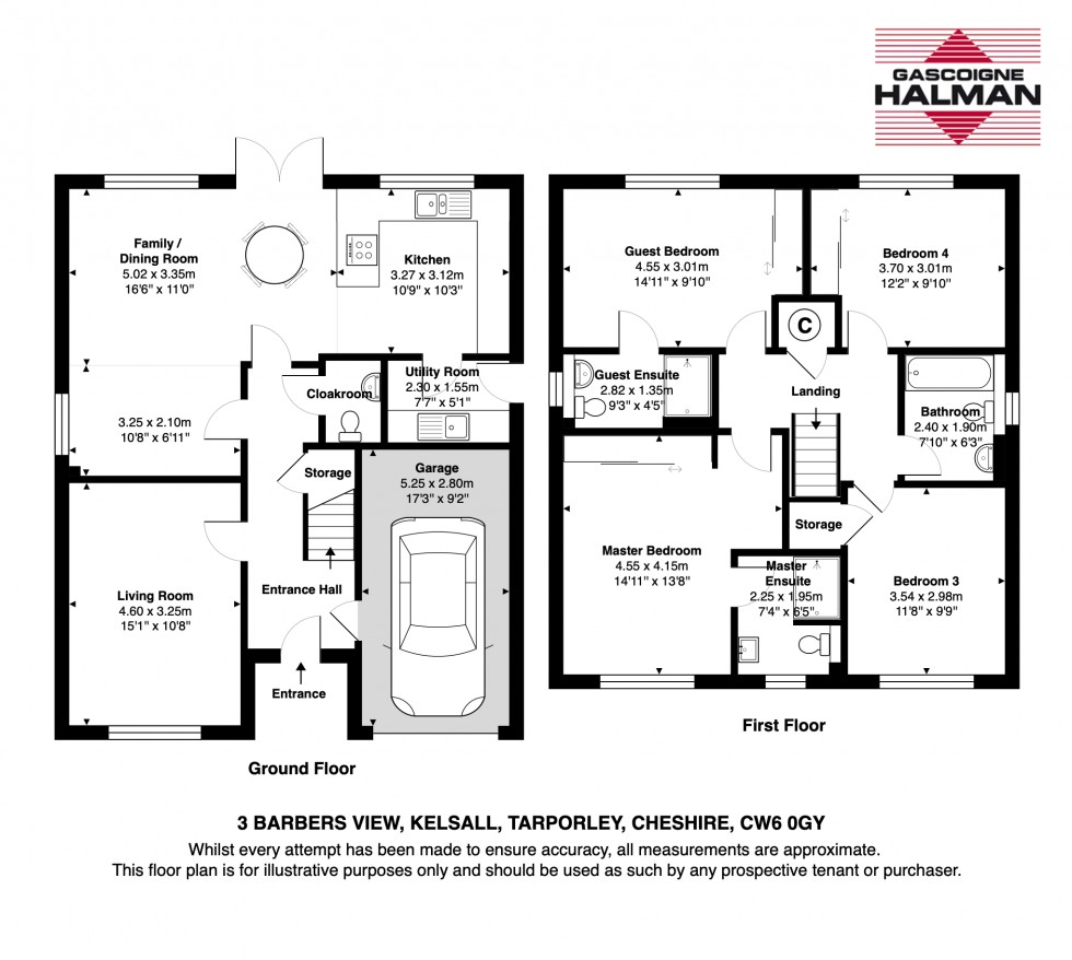 Floorplan for Barbers View, Kelsall, Tarporley