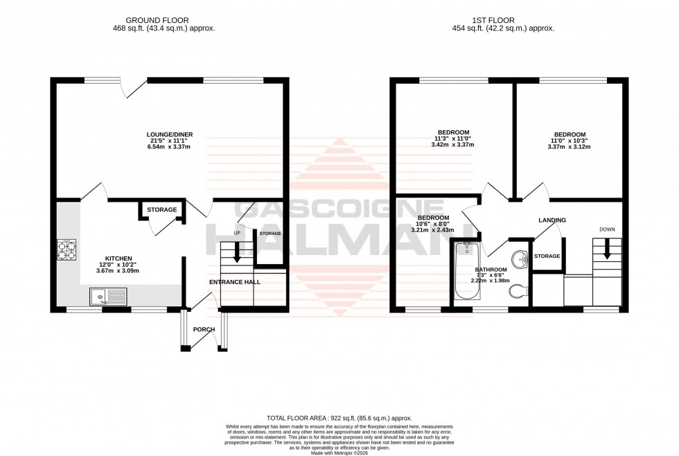 Floorplan for Lindwall Close, Manchester