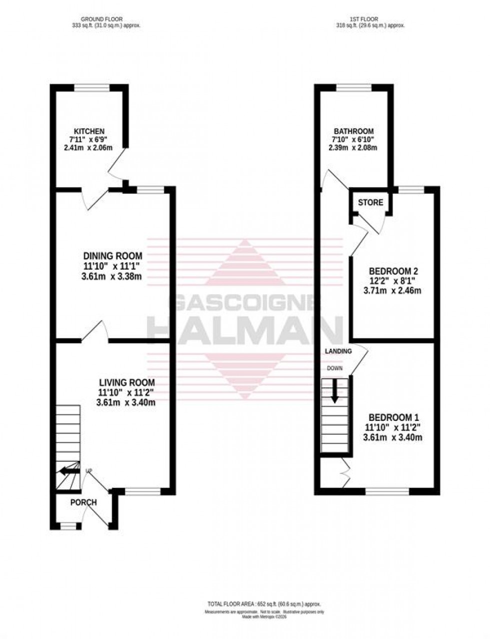 Floorplan for Acre Lane, Cheadle Hulme