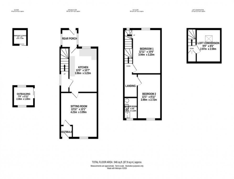Floorplan for Macclesfield Road, Whaley Bridge, High Peak