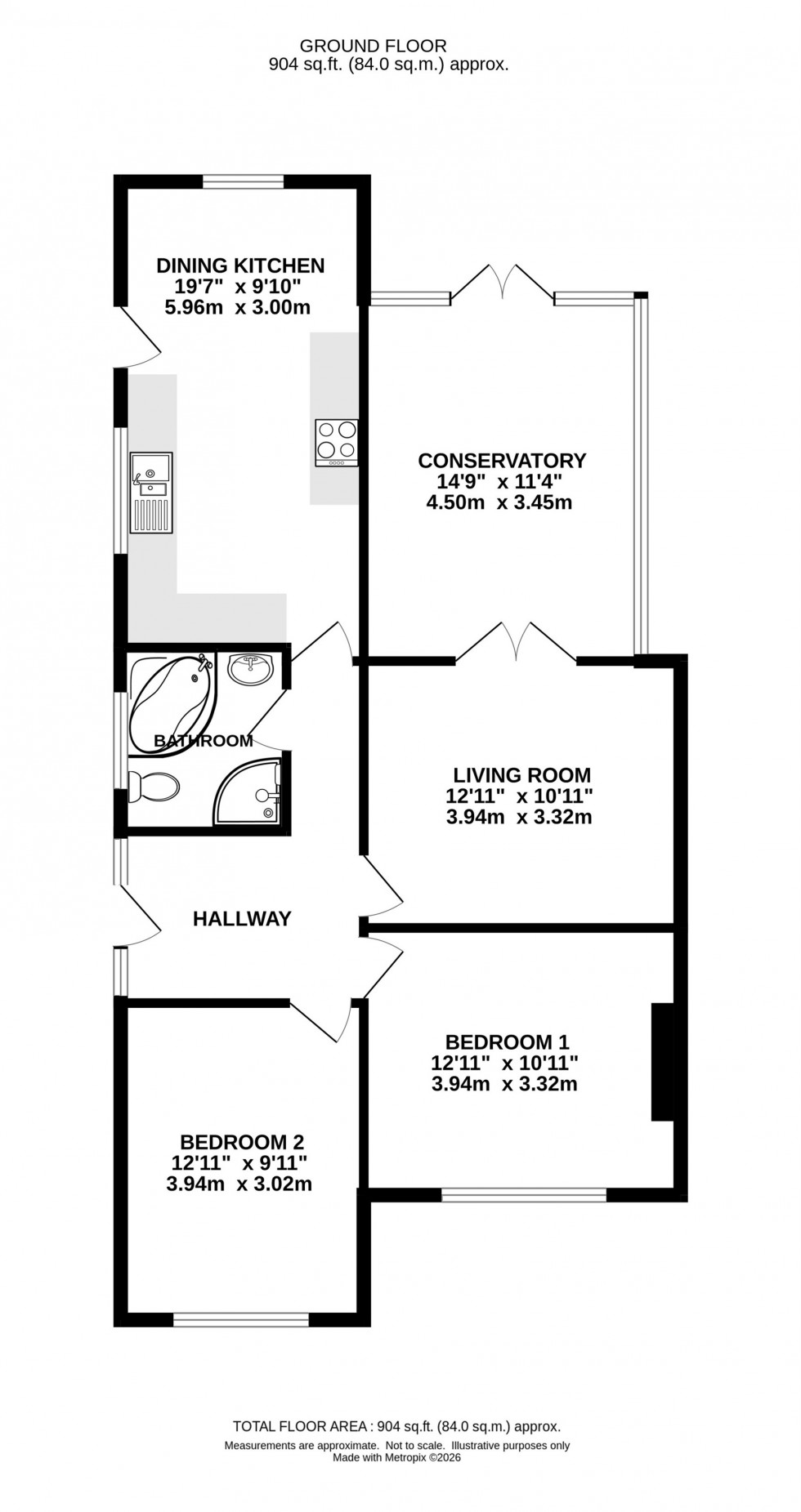 Floorplan for Barnton, Northwich