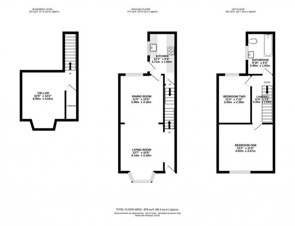 Floorplan for Albert Hill Street, Didsbury