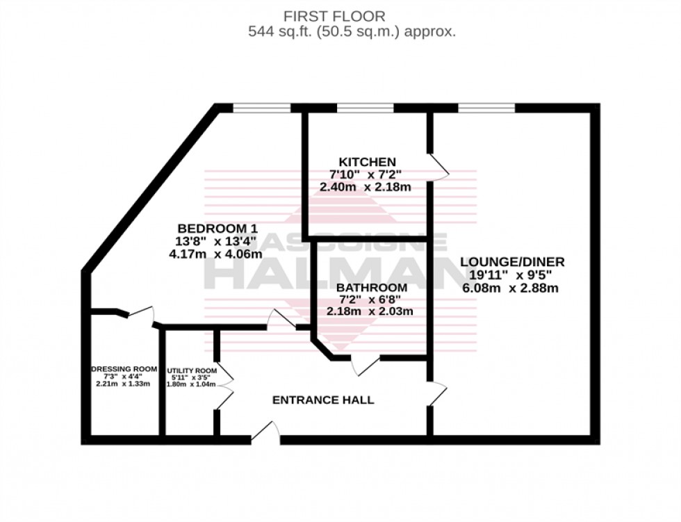 Floorplan for Queens View, Ack Lane East, Bramhall